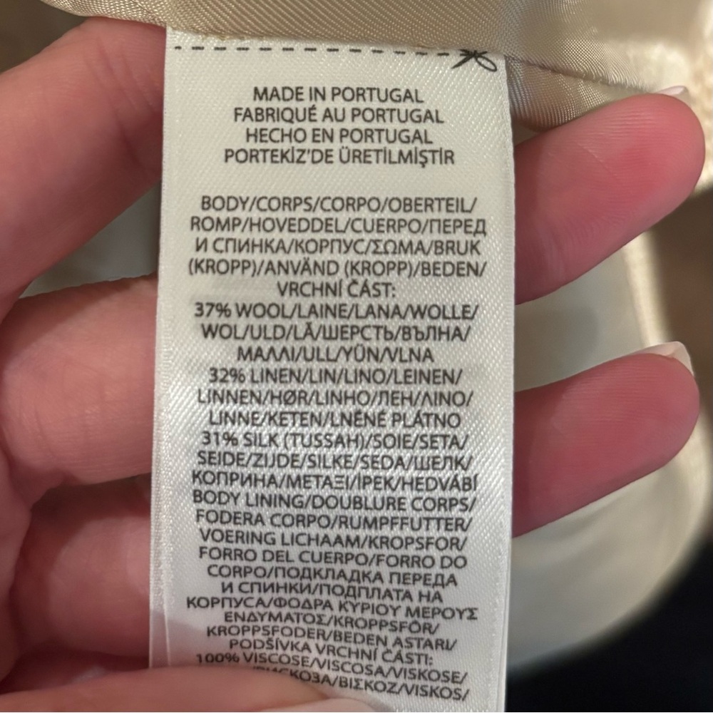 Polo by Ralph Lauren Women's Tan Checkered Blazer - Picture 3 of 3